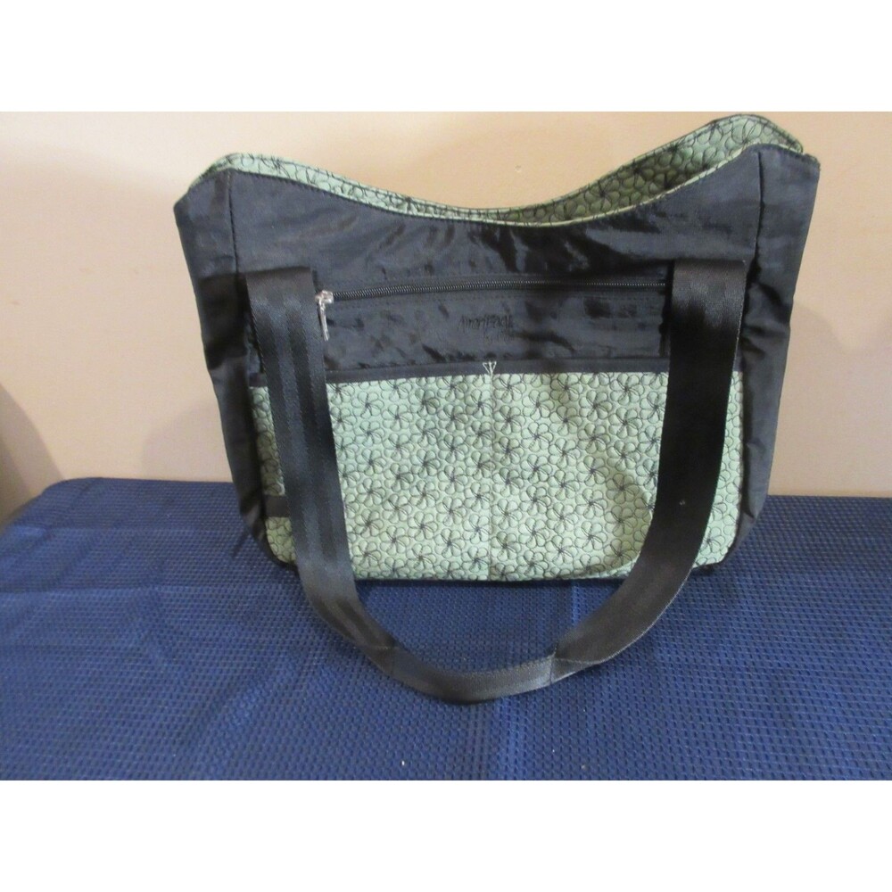 Ameri Bag Jazzmin Computer Tote Women's Green Flo… - image 2